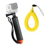 Harwerrel Waterproof Floating Hand Grip for GoPro Hero Session Black Silver Hero 10 9 8 7 6 5 4 3 3+ 2 1 SJ4000 SJ5000 Action Cameras with Camera Float Strap