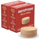 AeroPress Natural Paper Microfilters, AeroPress Coffee Filters, Unbleached Round Paper Filters for Coffee Makers, Must-Have Coffee Accessories, Standard, 2 Pack, 400 Count