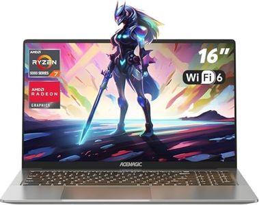 ACEMAGIC 2025 Gaming Ordinateur Portable 16Go RAM DDR4,512Go M.2 SSD Boîtier en Métal et AMD Ryzen 7 5700U(8C/16T,4,3 GHz) PC Portables Gaming,16,1 Pouces FHD,Rétroéclairage,WiFi 6,BT5.2,HDMI,Type C