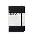 LEUCHTTURM1917 (316927) Address Book Pocket (A6), Hardcover, Black