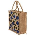 Kuber Industries Shopping Bag|Jute Eco-Friendly & Reusable Grocery Bag|Hand Bag With Zip & Handle for Daily Use|(Brown)