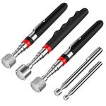 oumuik Telescopic Magnetic Pickup Tool 5-Piece Set(1.5LB 3LB 10LB 15LB 20LB), Magnetic Telescopic Pickup Tool, Durable Telescopic Magnetic Collector with Pocket Clip