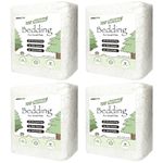 JOMIZOO Natural Paper Bedding for Small Pets, 99% Dust-Free, Soft, Fluffy and Absorbent, for Hamsters, Gerbils, Mice, Rats and Guinea Pigs, Cloud White, 90L