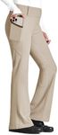 FitsT4 Sports Girl's Full Seat Horse Riding Pants Bootcut Riding Tights Kids Equestrian Breeches with Pockets Khaki L