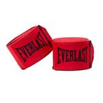 Everlast Elite 180” Hand Wraps - Breathable Nylon-Polyester, Hook & Loop Closure, Wrist & Knuckle Protection, Wear Under Boxing or Training Gloves - Great for Combat Sports - Red