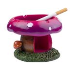 Kraledge Ash Tray Cool Ashtrays for Cigarettes, Alien Fantasy Ashtray Decor for Home Office, Ornament Gifts ((Pink, Mushroom)