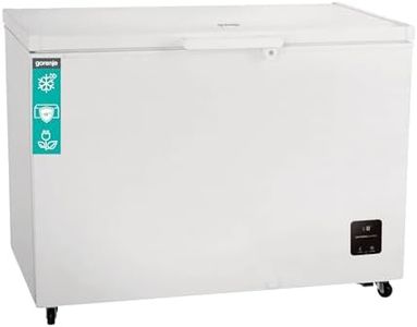 Gorenje FH30DAW Gefriertruhe mit Rollen, 111,4cm Breite, 297 Liter, Gefrierschutz unten -15℃, Elek, Kontrolle, Inverter, Sicherheitsschloss, FastFreeze, BxHxT: 111,4×84,7×63 cm, Weiß