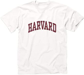 Ivysport Harvard University Short-Sleeve T-Shirt, Classic, White, Large