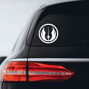 Bargain Max Decals Jedi Order Sticker Decal Notebook Car Laptop 5" (White)