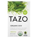 TAZO Organic Zen Green Tea, 16 Total Tea Bags