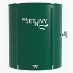 KMJETNIVT 100G Rain Barrel Collapsible Rainwater Collection System,Portable Water Storage Tank,Garden Water Catcher (100 Gallon)