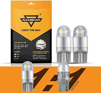 Auxbeam 194 LED Bulb, 168 T10 W5W Bulbs 6000K White, 3030 Chips T10 2825 Replacement Bulb for License Plate Lights, Dome Map Light, Courtesy Light Bulbs (2 PCS)