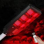 Kalkal Hog Light, Upgrade Hog Lights for Night Hunting Motion Activated, Durable Solar Red Hog Hunting Light for Deer Feeder, Hog Hunting Accessories