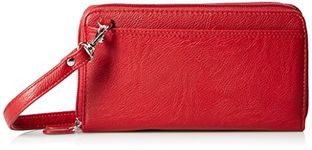 Buxton the Ultimate Double Zip Organizer, Red