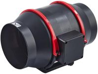 Takywep 6 Inch Inline Duct Fan with Stepless Speed Control, IPX2 Waterproof Energy Efficient Ventilation, 312 CFM 25dB, for Hydroponics Grow Tents Greenhouse Bathroom Kitchen Exhaust Fan Blower