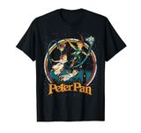 Disney Peter Pan Vintage Style Group Shot Logo T-Shirt