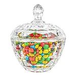 ComSaf Glass Candy Dish with Lid De