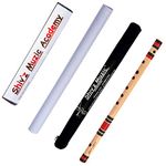 Shiv'z Muzic Flute, G Sharp BASE, PREMIUM Bansuri 24 inches (with Written Manual & Bag)