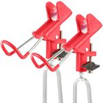 Tripquips Fishing Rod Holder for Bank Fishing, Upgraded 2 Pack Fishing Pole Holders for Ground, 360° Degree Adjustable Rod Holder, Fishing Gift for Men Fishing Gear and Equipment-Red