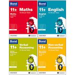 Bond 11+: 10 Minute Tests ,7-8 years Bundle: English, Maths, Non-verbal Reasoning, Verbal Reasoning