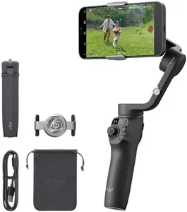 DJI Osmo Mobile 6 Gimbal Stabilizer for Smartphones, 3-Axis Phone Gimbal, Built-In Extension Rod, Object Tracking, Portable and Foldable, Vlogging Stabilizer, YouTube TikTok, Slate Gray