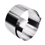 Tynulox 304 Stainless Steel Foil Roll, 0.5mm x 100mm x 1M, Metal Strip Sheet for Industry Machinery Electronic Equipment Hardware, Silver