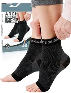 Dr. Frederick's Original Plantar Fasciitis Sock Set - 1 Pair - UltraCompression Support for Heel Spurs & Foot Pain Relief