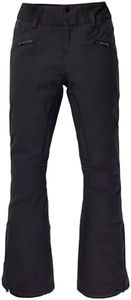 Burton Womens Marcy High Rise Pant, True Black, Medium