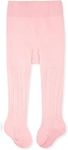 CozyWay Cable Knit Cotton Leggings/Tights for Baby Girls, 1 Pack, Pink, 6-12 Months Old