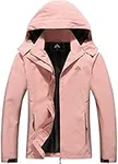 MOERDENG Women's Waterproof Rain Ja