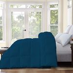 Indian Kingdom Dark Teal Hotel Collection Luxurious Down Comforter (Dohar) Quilt Full/Queen Size (88x88) 1-Piece Comforter 500-TC 450 GSM Fill Power 100% Egyptian-Cotton Hypo-allergenic Comforter