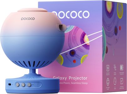 POCOCO Galaxy Star Projector Night Light – 2 Discs, Pink, Home Planetarium