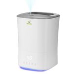 Humidifier for Large Room - 5L Cool mist Humidifier, Top fil, Sleep Mode, Adjustable and Grammable Mist Output, Timer Function, Aromatherapy,Bedroom, Baby Room Or Office