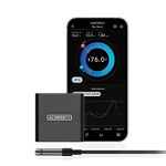 AC Infinity CLOUDCOM A1, Mini Temperature Humidity Smart Hygrometer Bluetooth App Monitor, Climate Gauge Thermometer Sensor Probe for Basements, Guitar Rooms, Grow Tents & Greenhouses