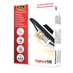 Fellowes Capture 65x95mm 125 Micron Glossy Laminating Pouches (Pack of 100)