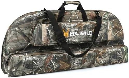 MAJWILD Compound Bow Case, Soft Light-Weight Archery Bow Bag with Padding (Leaf camo, 40" Inside Length)