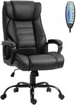 Vinsetto Massage Office Chair, High Back Executive Office Chair with 6-Point Vibration, Adjustable Height, Swivel Seat and Rocking Function, Black