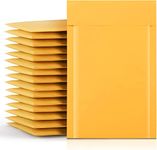 Switory Padded Envelopes A5 50pc Kraft Bubble Mailers Self-Seal for Packaging Bags Gold 15.3cmx22.9cm Small Bubble Envelopes