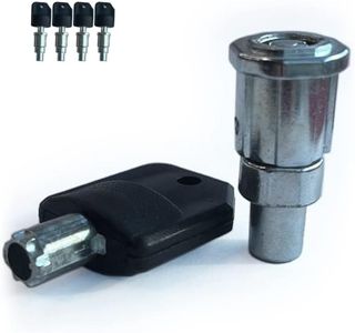 Lock and Key for Gumball Machine - Vending Machines Top Lid Tubular Key Lock for Capsule, Candy, Gumball Vending Machine. Classic Gumball Machine Lock and Key 1/4" Thread (4pc - Key Y3)…