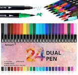 Dual Brush Markers for Adult Colori