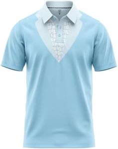 Funny Parody Golf Polo Shirt - Fun & Retro Movie Inspired Performance Quick Dry UPF Sun Protection Moisture-Wicking Shirts Great for Casual Wear (US, Alpha, X-Large, Regular, Regular, Harry)