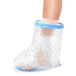 Waterproof Foot Cast Covers for Shower Adult, Shower Boot Foot Protector with Non-Slip Bottom, Adult Cast Protector for Shower Ankle Foot After Surgery