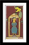 Tallenge - Jamini Roy - Angel- Medium Digital Print Framed (Paper,12 x 24 inches, Multicolour)