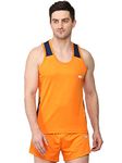 BW: BEATWIDE Men's Pmc Fabric Running Kit - Athletic Set With Track Suit - Ideal For Running Enthusiasts - Complete Your Gear (Orange, M)