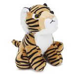 Zappi Co Children's Soft Cuddly Plush Toy Animal - Perfect Perfect Soft Snuggly Playtime Companions for Children (12-15cm /5-6") (Tiger)