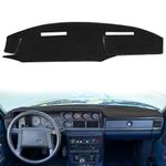 Dash Cover Mat Custom Fit for 1981-1993 Volvo 240 242 244 245 262 264 265, Dashboard Cover Pad Carpet Protector (Black) F62