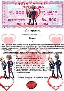 QTH Acuerdo de amor certificado / contrato de amor para novio, novia o amigo especial. Pegatina con texto en inglés "CUM BOND" (100 cm x 200 cm, con rollo laminado)