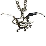 The Noble Collection The Hobbit Smaug Costume Pendant - Metal Dragon Necklace on 18in Chain - Officially Licensed Film Movie Gifts