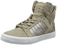 Supra Women’s SKYTOP Low-Top Sneakers, Beige (Taupe - White 098), 3 UK