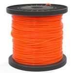 Zeqeey Heavy Duty Grass Trimmer Line, 2.4mm x 100m Round Strimmer Line Wire Cord Rope Nylon String for Garden Weed Eater Strimmer & Electric Trimmers，0.095" - 328ft